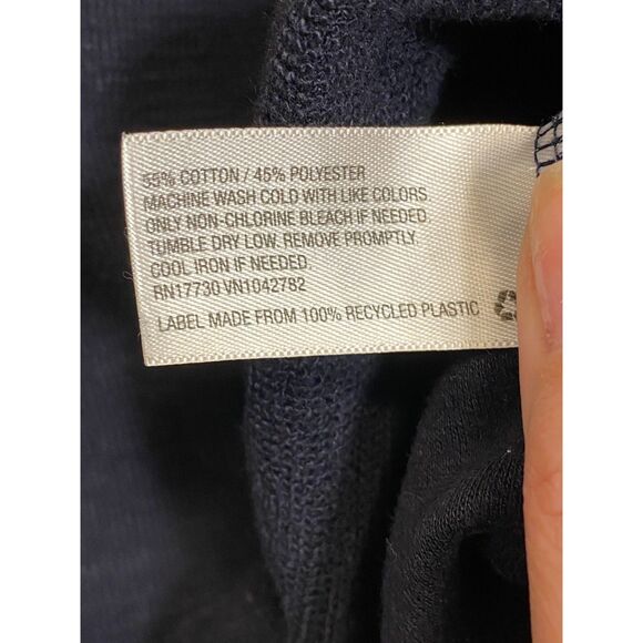 Goodfellow & Co Men's Henley Pullover Size M Long Sleeve 4 Button Navy Blue - Picture 6 of 11